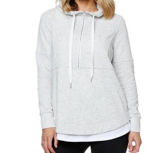 Bae Maternity Run With Me Hoodie, size Small in Grey Fleck